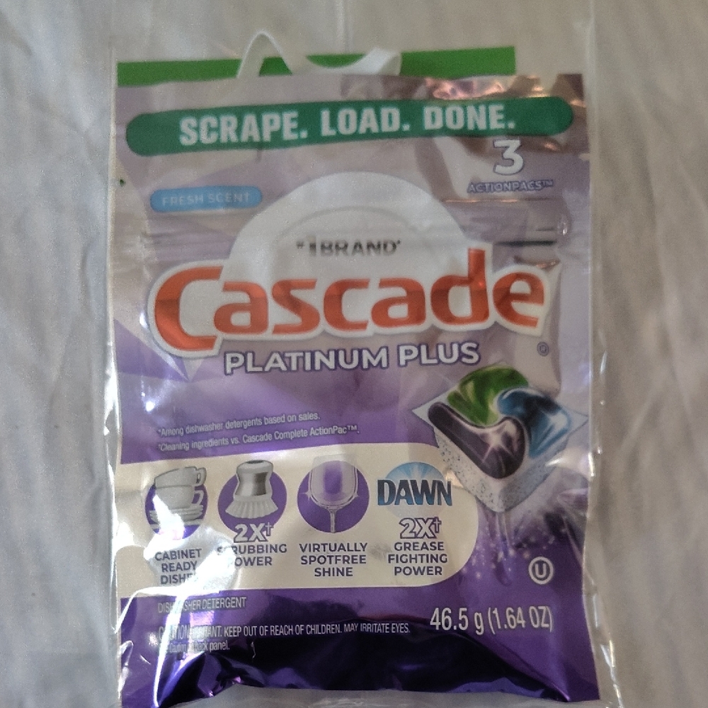 Cascade Platinum Plus Dishwasher Pods